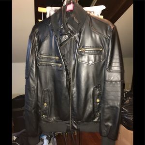 Black river leather jacket size M